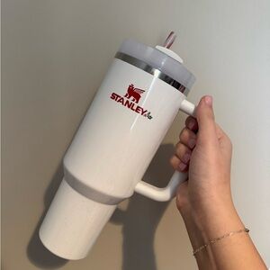 Stanley Christmas Mistletoe White Travel Mug